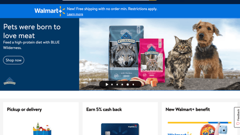 Walmart Blue Wilderness Carousel Ad